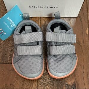 WateLves Gray Wide Toddler Shoes Breathable Mesh Sneakers - 4 Wide